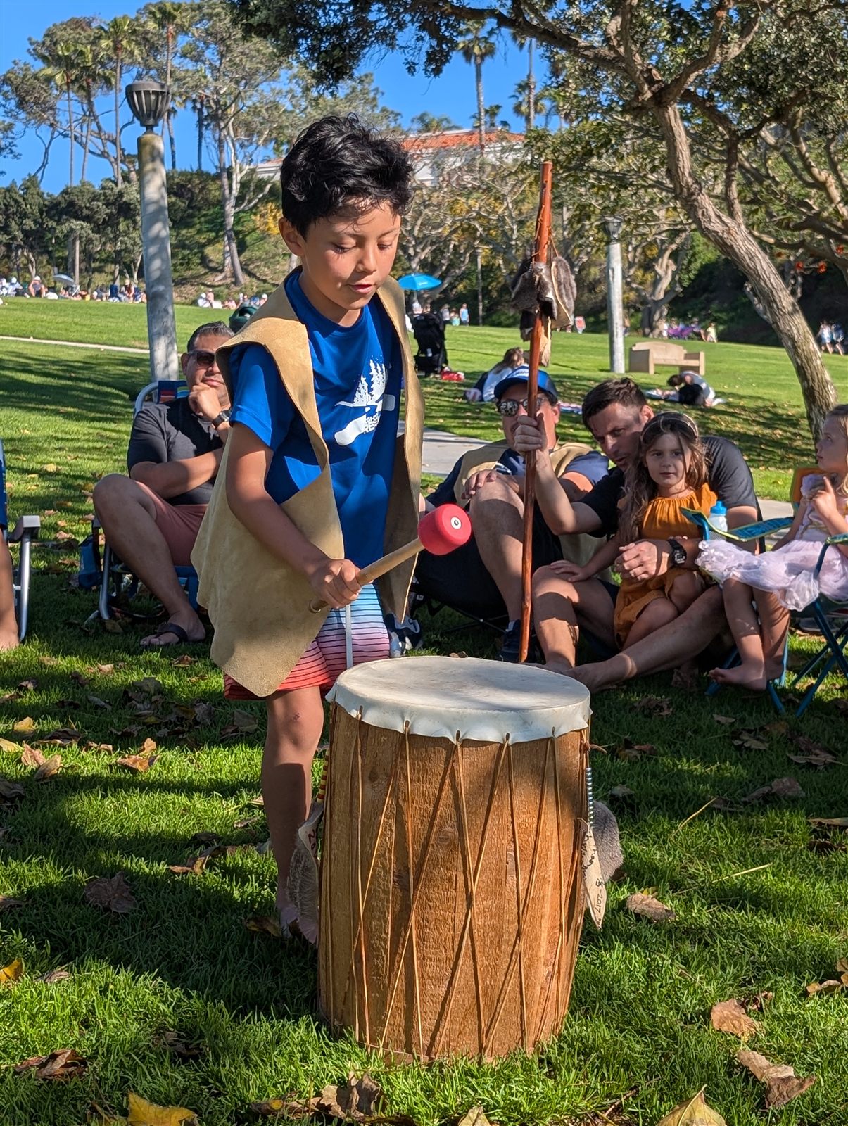 A circle tradition around the ceremonial drum